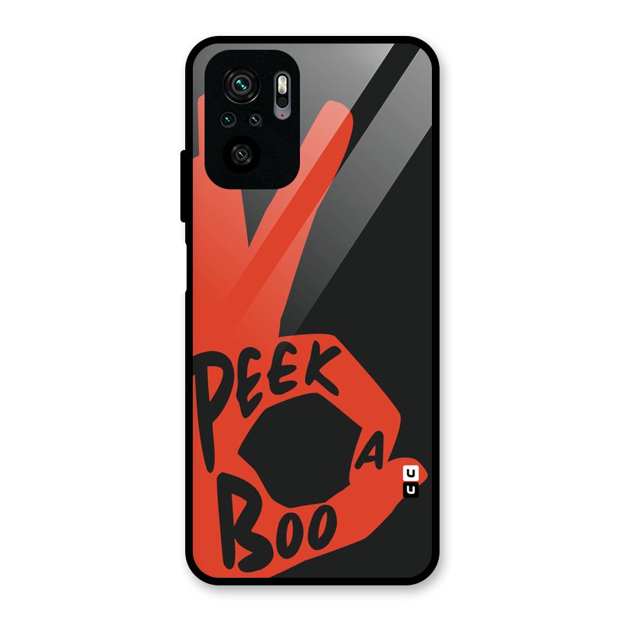 Peek-a-boo Glass Back Case for Redmi Note 10S