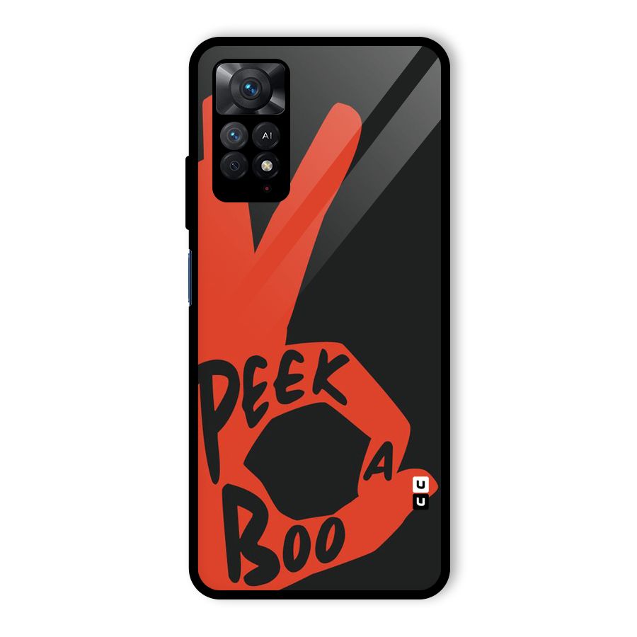 Peek-a-boo Glass Back Case for Redmi Note 11 Pro