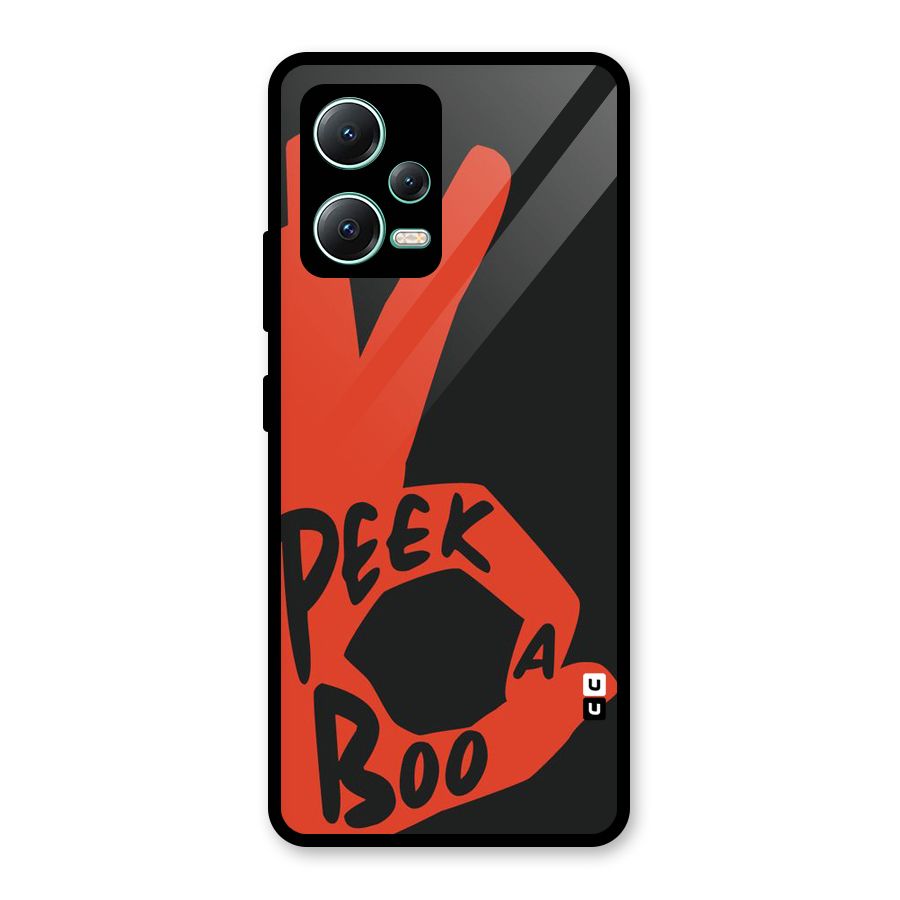 Peek-a-boo Glass Back Case for Redmi Note 12 5G