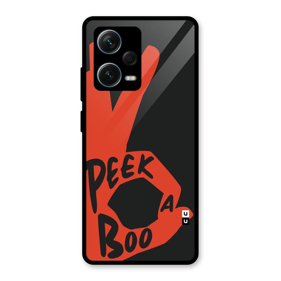 Peek-a-boo Glass Back Case for Redmi Note 12 Pro Plus 5G