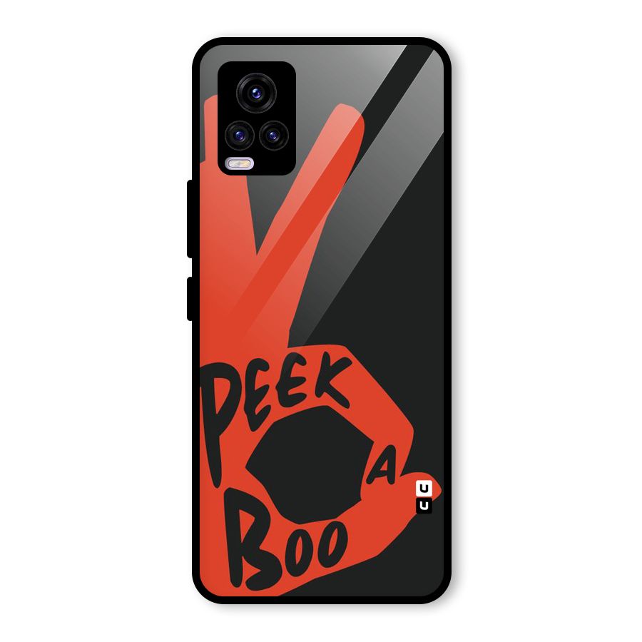 Peek-a-boo Glass Back Case for Vivo V20