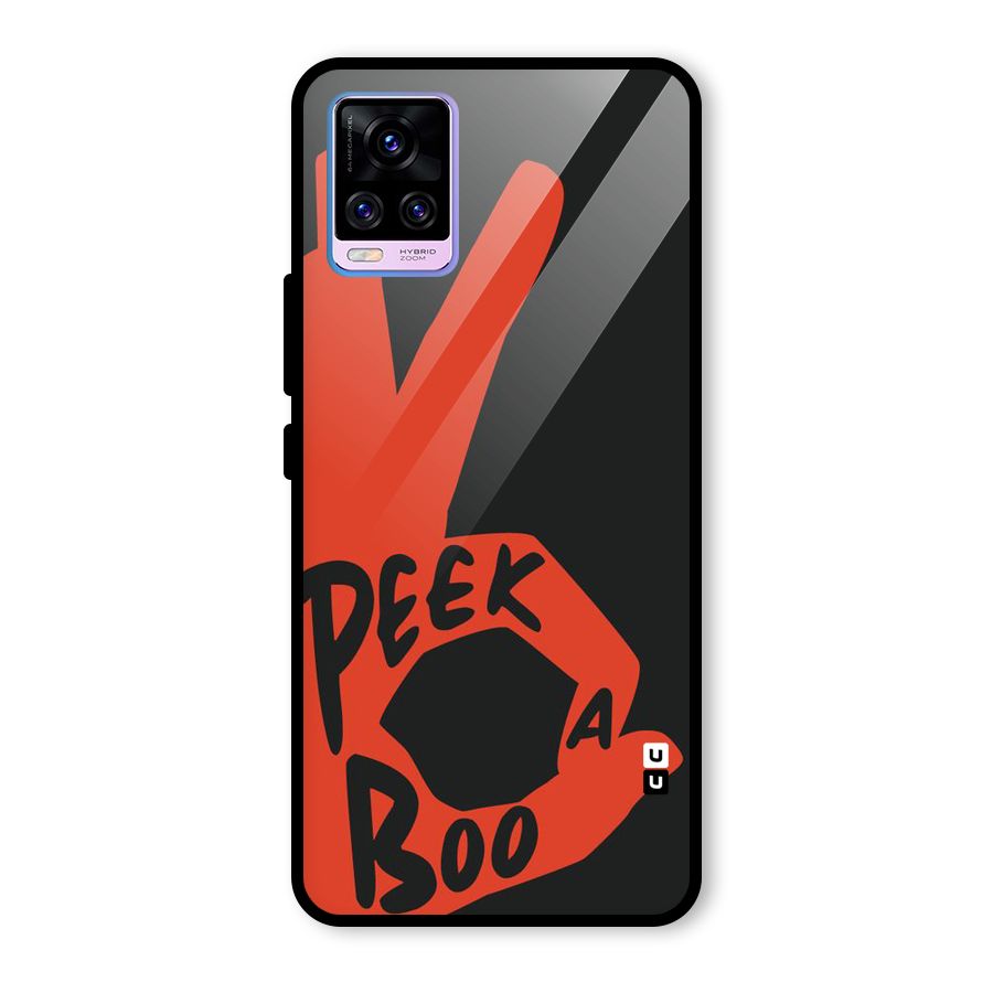 Peek-a-boo Glass Back Case for Vivo V20 Pro
