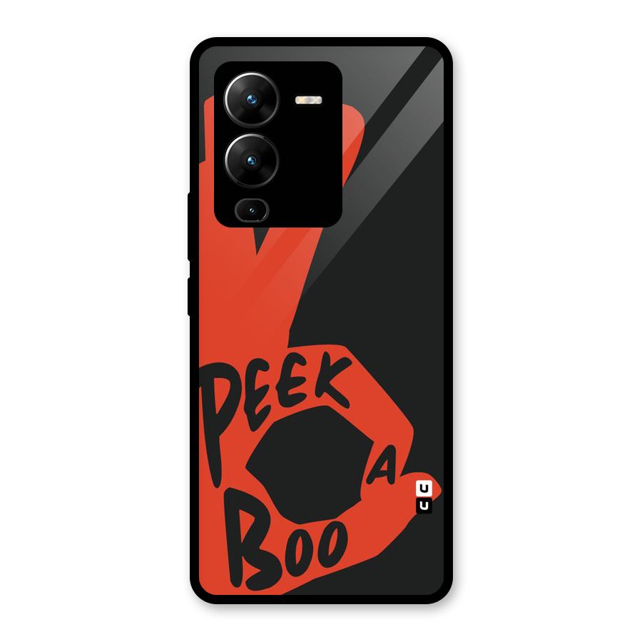 Peek-a-boo Glass Back Case for Vivo V25 Pro