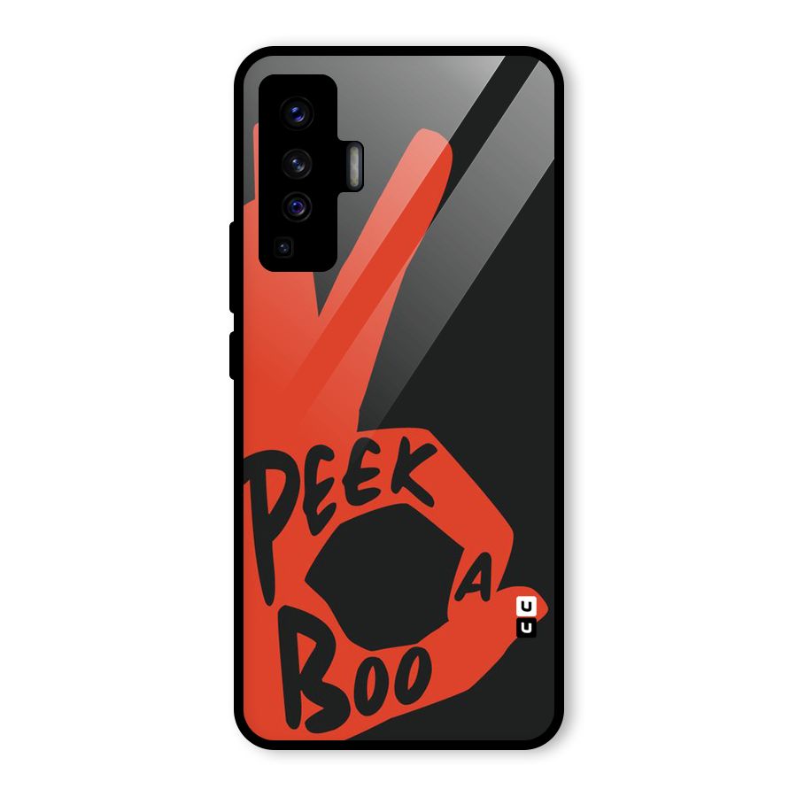 Peek-a-boo Glass Back Case for Vivo X50