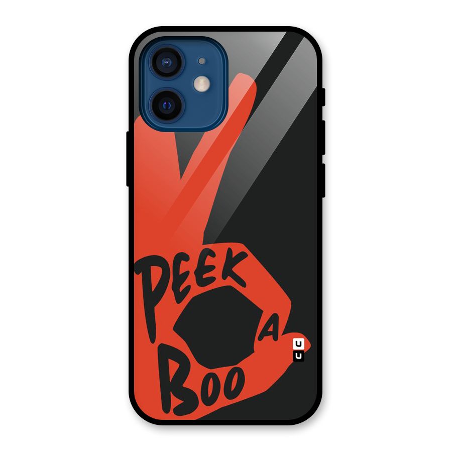 Peek-a-boo Glass Back Case for iPhone 12 Mini