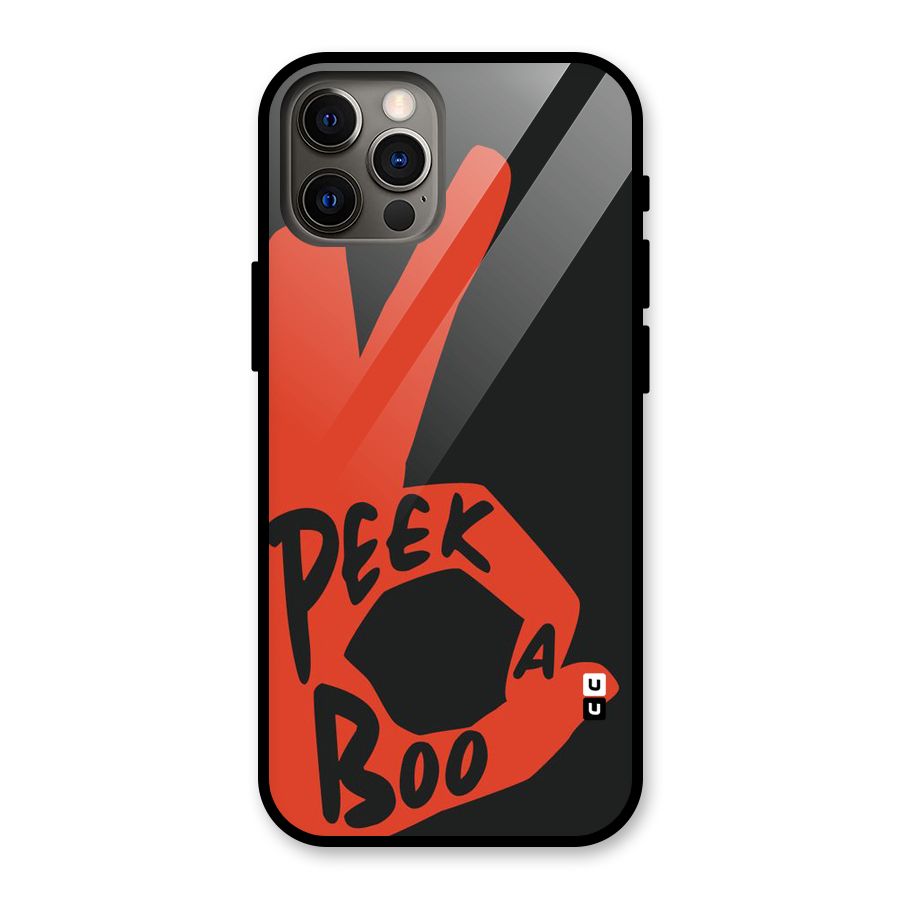 Peek-a-boo Glass Back Case for iPhone 12 Pro