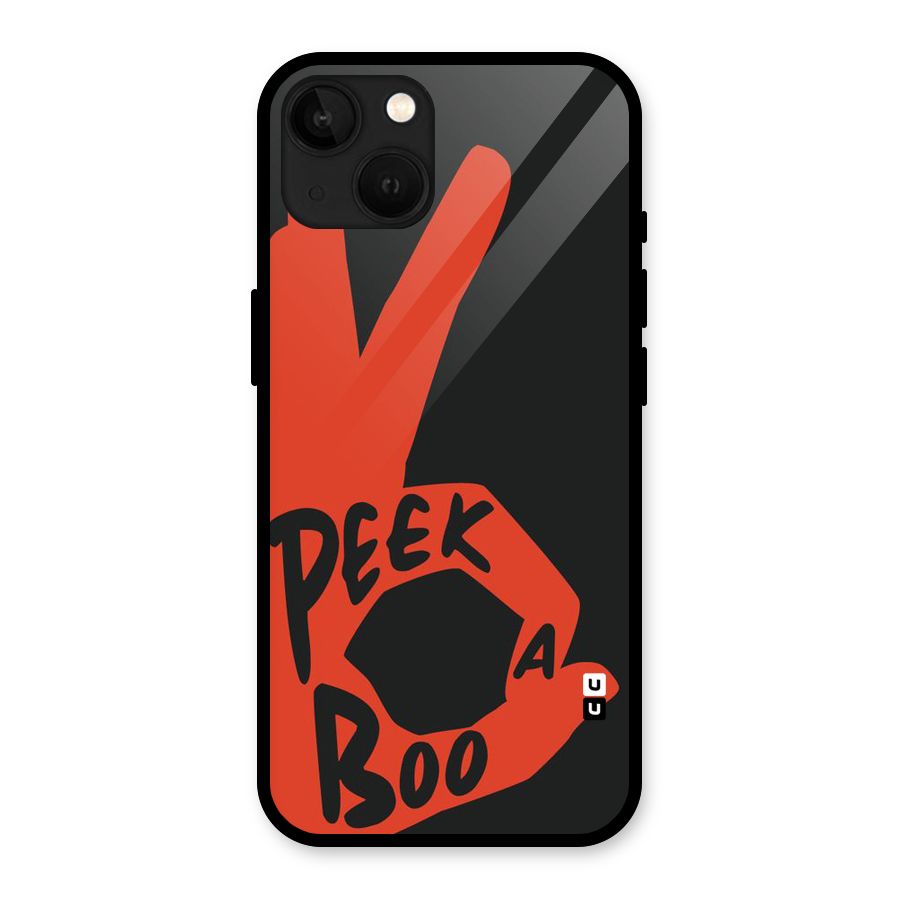 Peek-a-boo Glass Back Case for iPhone 13
