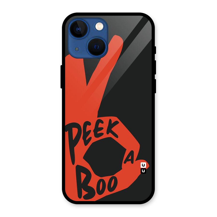 Peek-a-boo Glass Back Case for iPhone 13 Mini