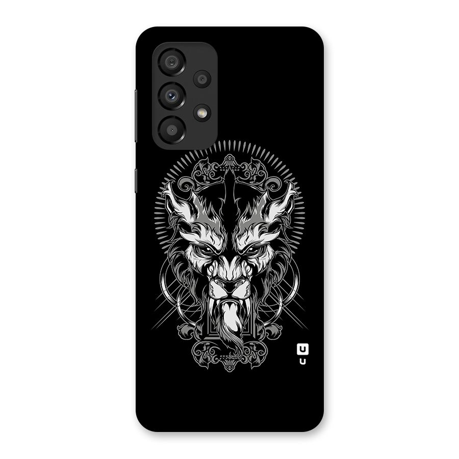 Pencil Art Lion Illustration Back Case for Galaxy A33 5G