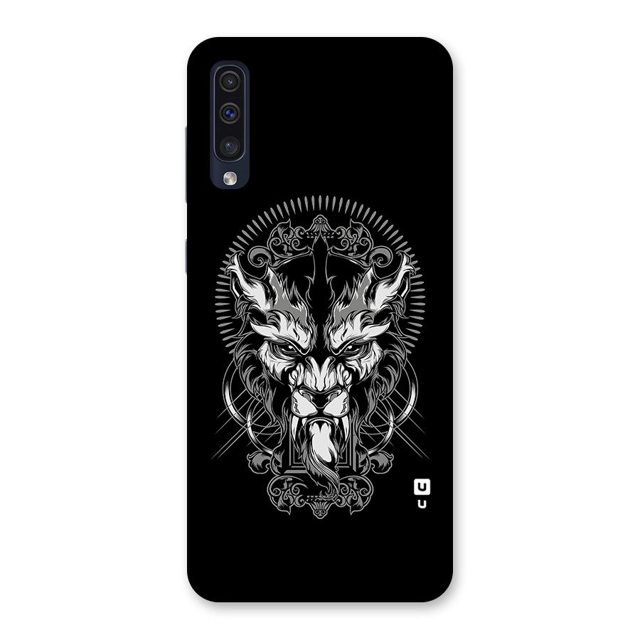 Pencil Art Lion Illustration Back Case for Galaxy A50s