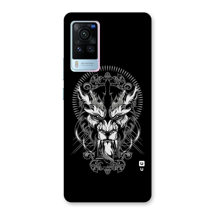 Pencil Art Lion Illustration Back Case for Vivo X60 Pro