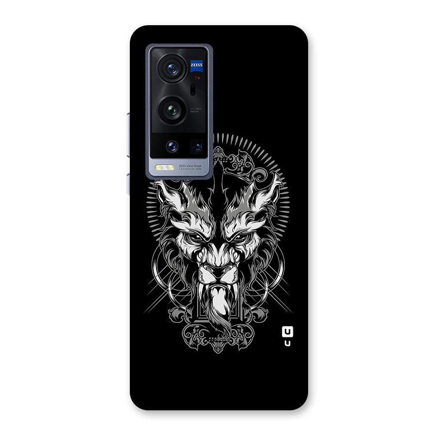 Pencil Art Lion Illustration Back Case for Vivo X60 Pro Plus