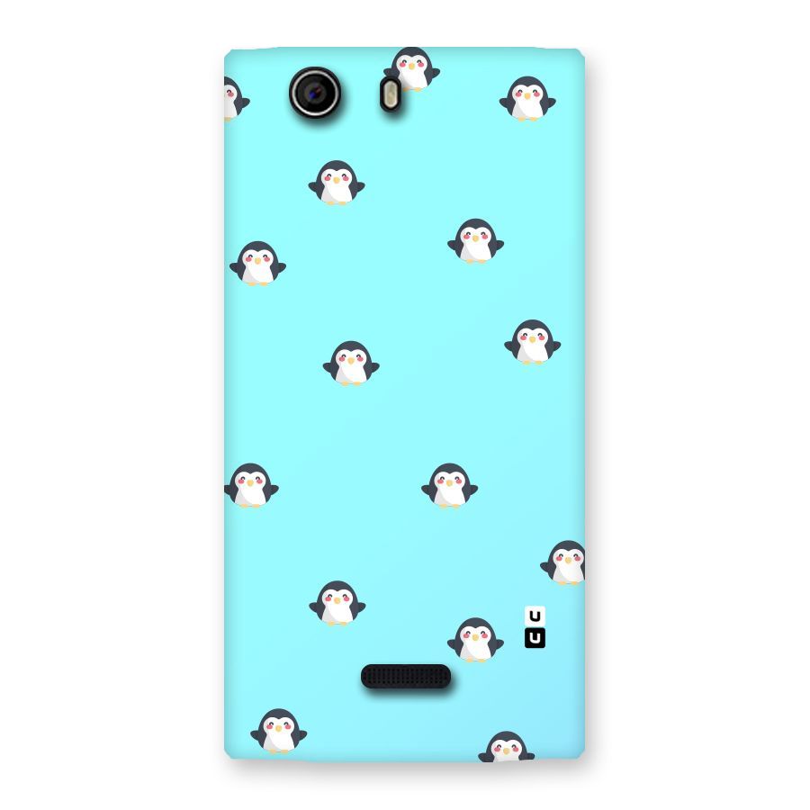 Penguins Pattern Print Back Case for Canvas Nitro 2 E311