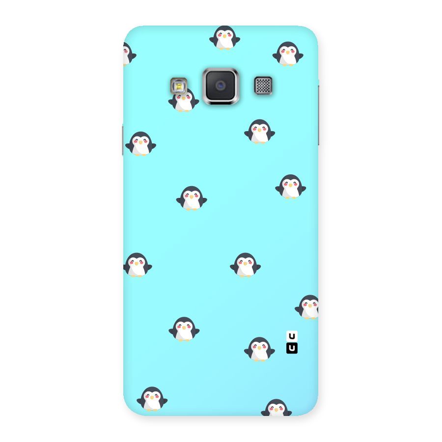 Penguins Pattern Print Back Case for Galaxy A3
