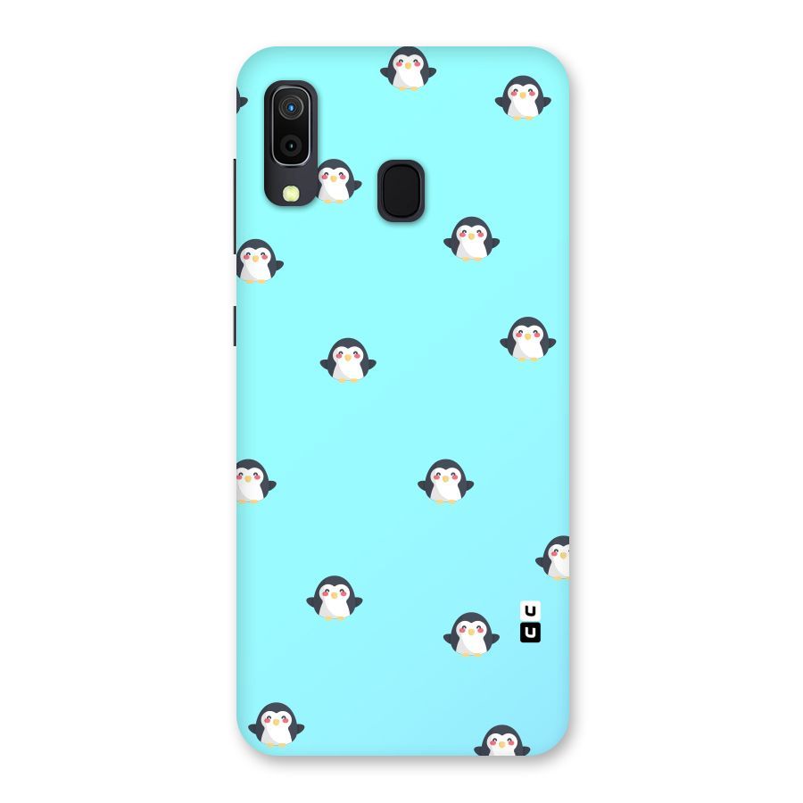 Penguins Pattern Print Back Case for Galaxy A30
