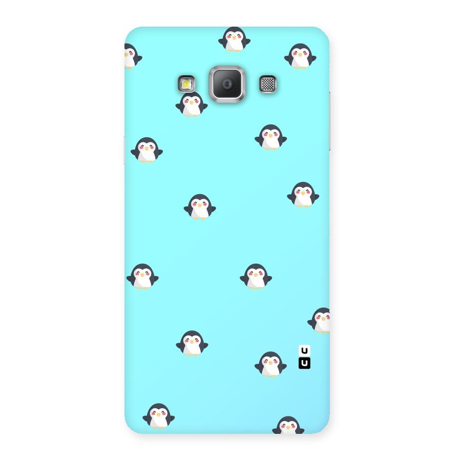 Penguins Pattern Print Back Case for Galaxy A7