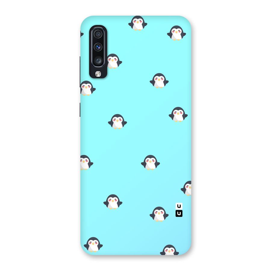 Penguins Pattern Print Back Case for Galaxy A70