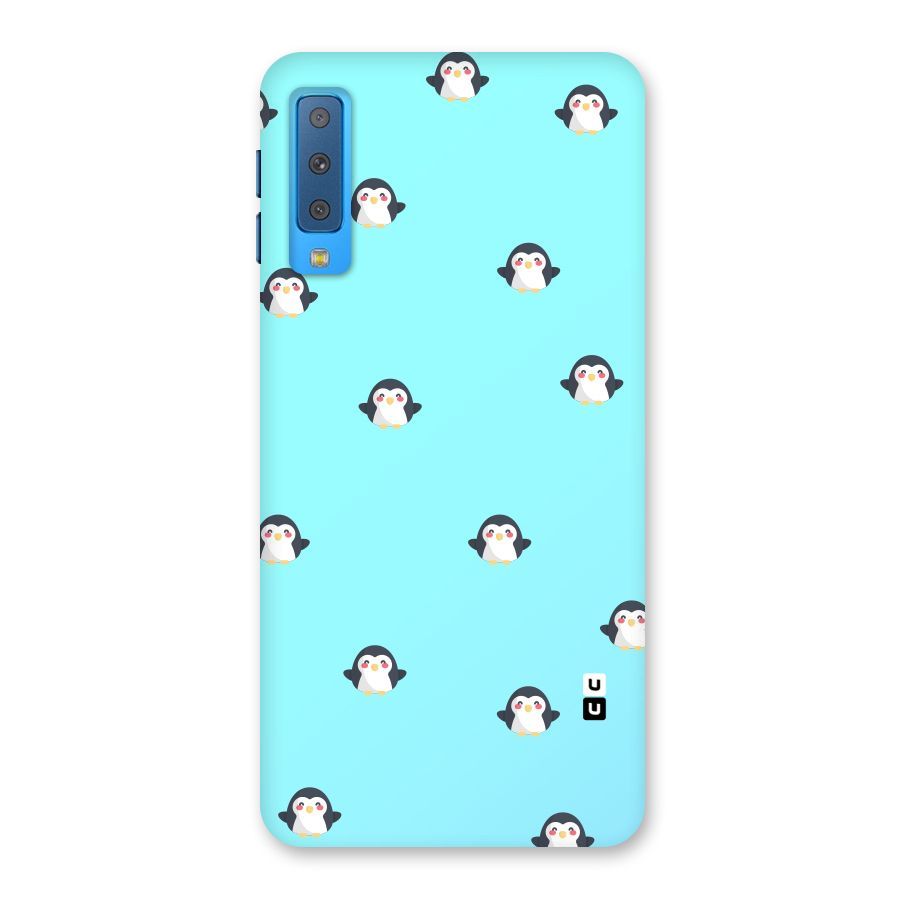 Penguins Pattern Print Back Case for Galaxy A7 (2018)