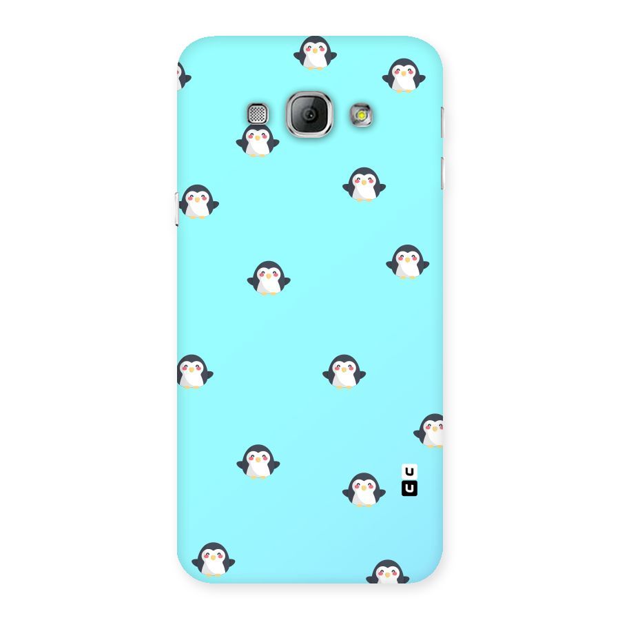 Penguins Pattern Print Back Case for Galaxy A8