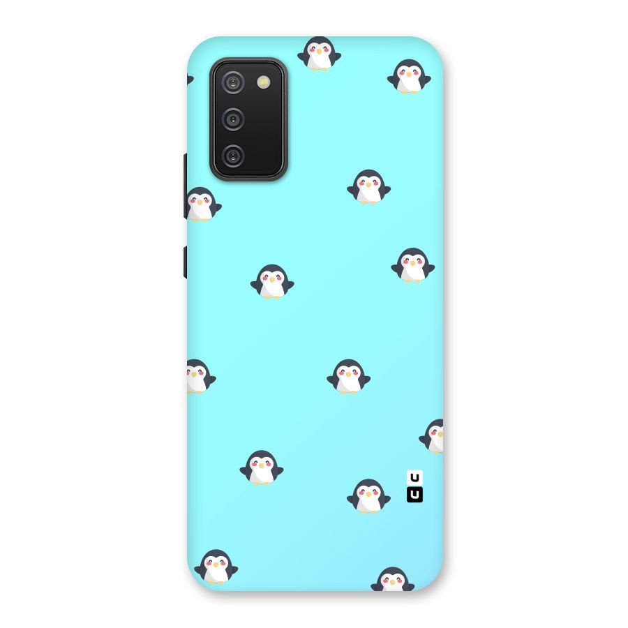 Penguins Pattern Print Back Case for Galaxy M02s