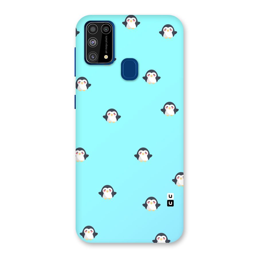 Penguins Pattern Print Back Case for Galaxy M31
