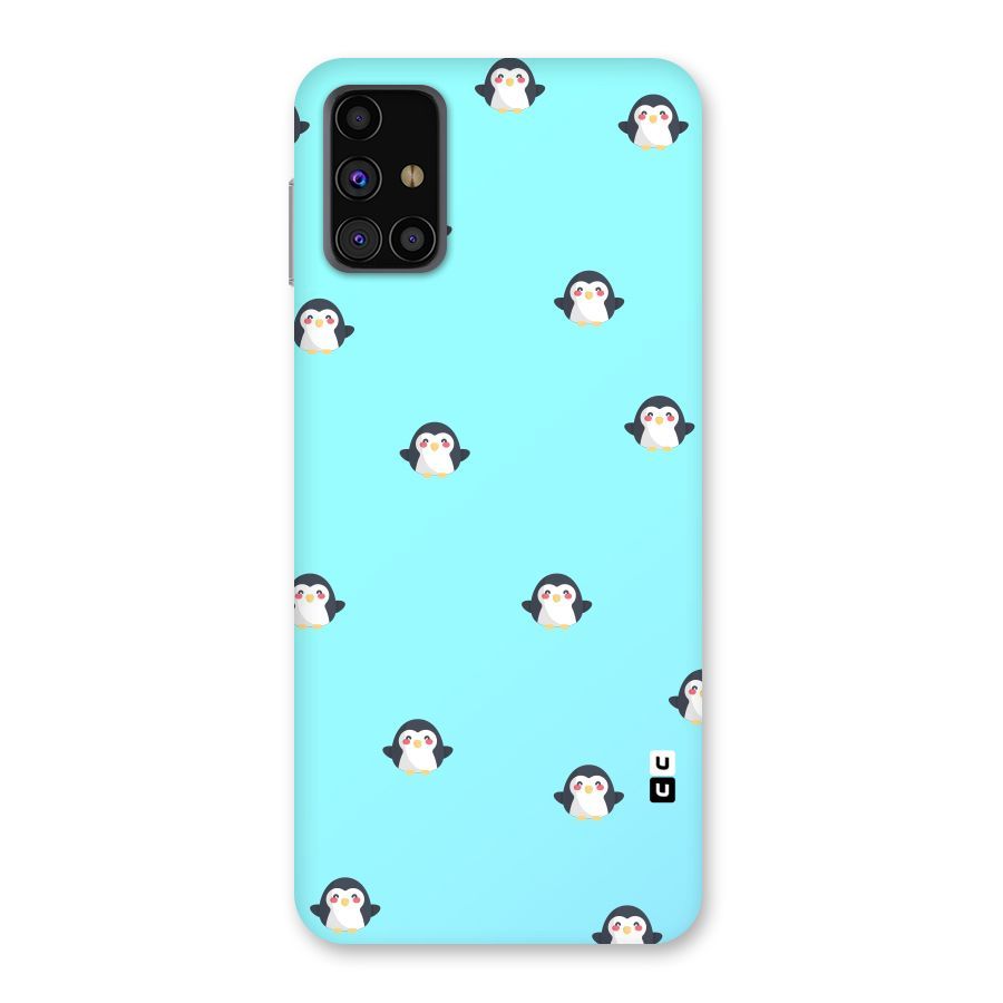Penguins Pattern Print Back Case for Galaxy M31s