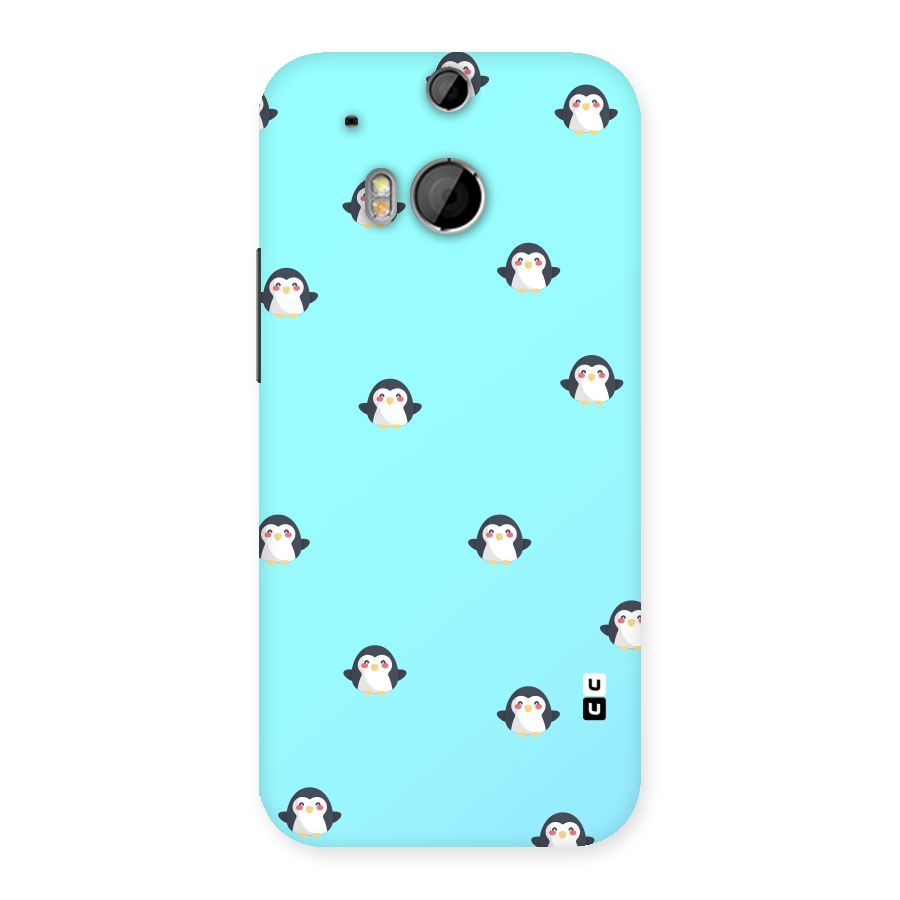 Penguins Pattern Print Back Case for HTC One M8