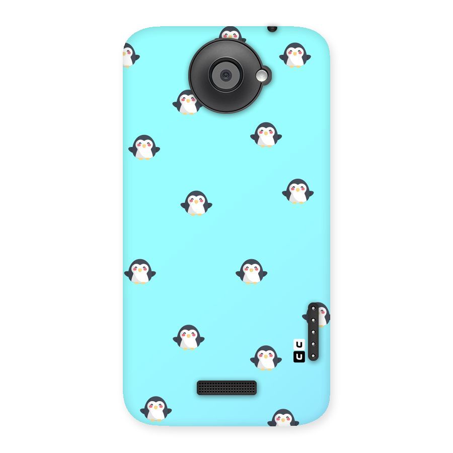 Penguins Pattern Print Back Case for HTC One X