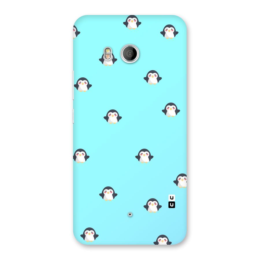 Penguins Pattern Print Back Case for HTC U11