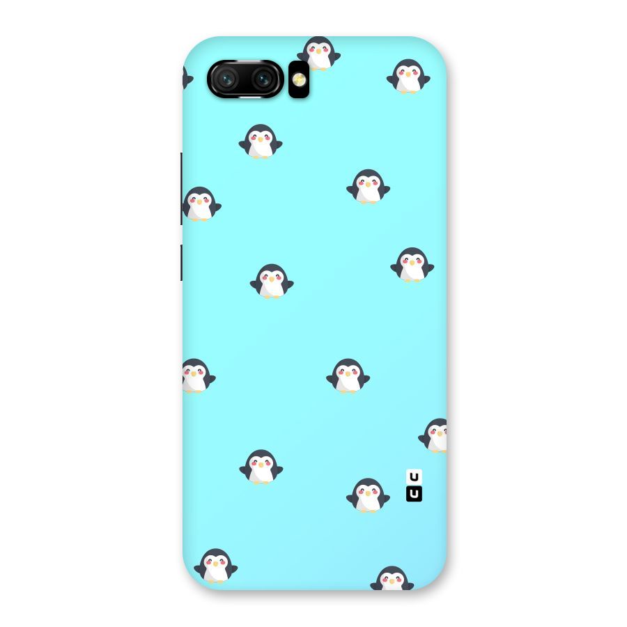 Penguins Pattern Print Back Case for Honor 10
