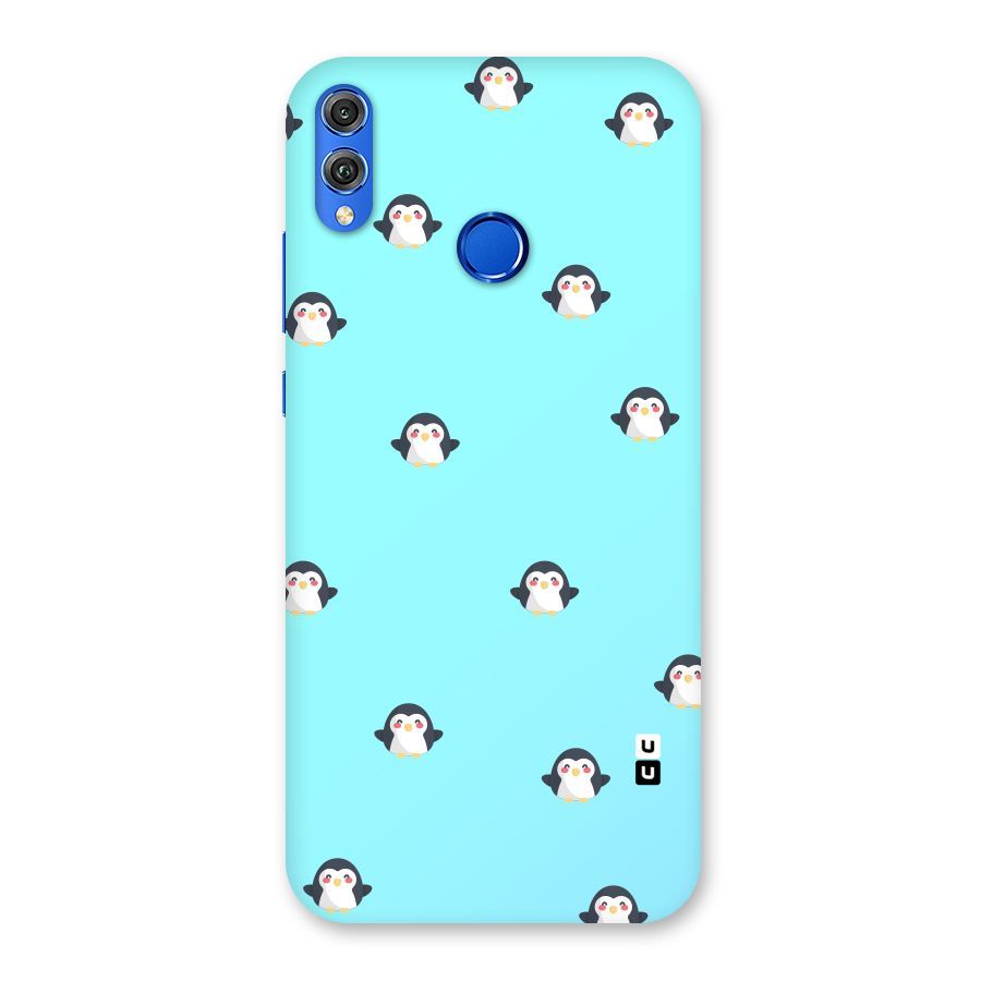 Penguins Pattern Print Back Case for Honor 8X