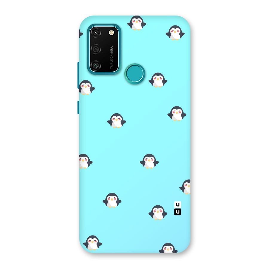 Penguins Pattern Print Back Case for Honor 9A