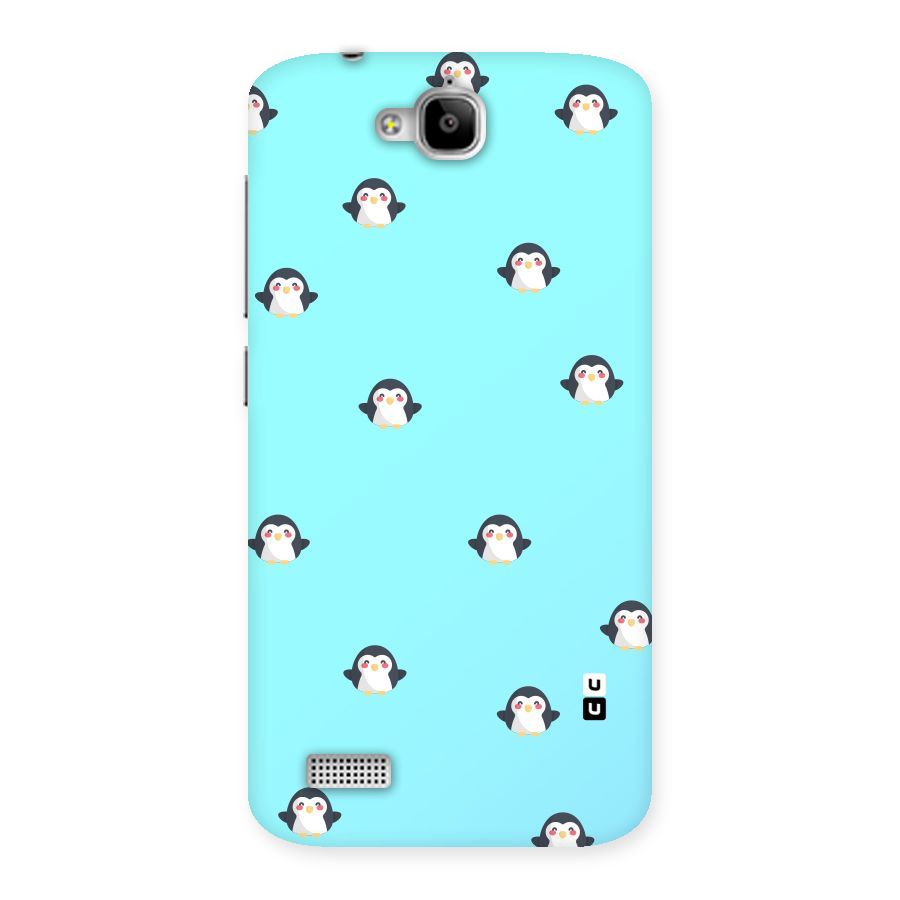 Penguins Pattern Print Back Case for Honor Holly
