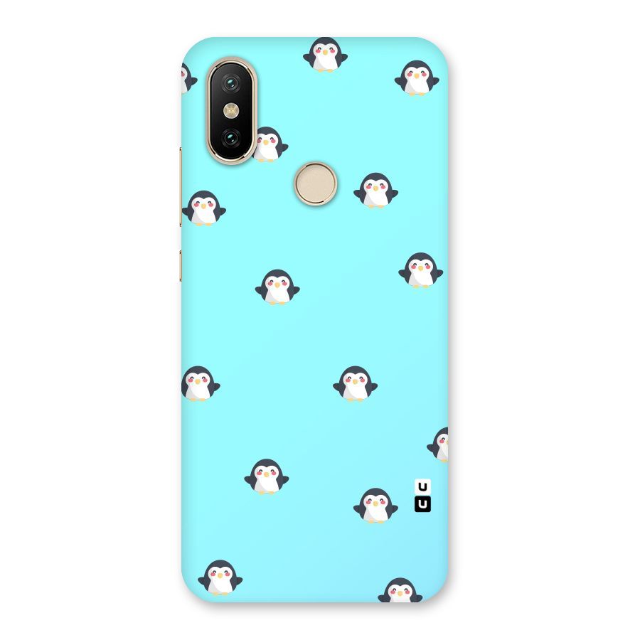 Penguins Pattern Print Back Case for Mi A2