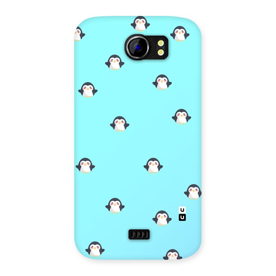 Penguins Pattern Print Back Case for Micromax Canvas 2 A110