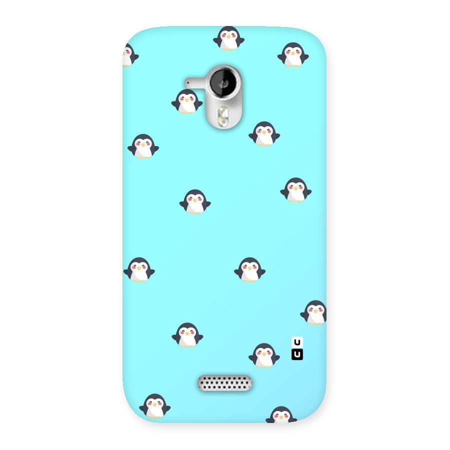 Penguins Pattern Print Back Case for Micromax Canvas HD A116