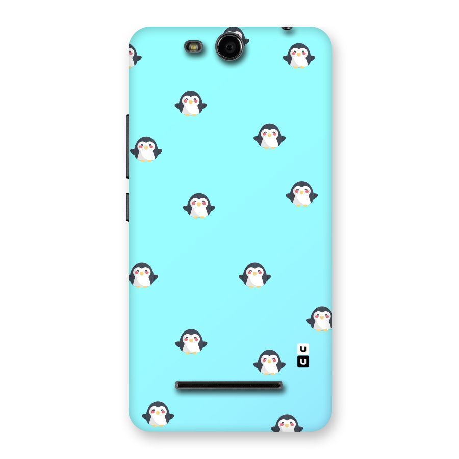 Penguins Pattern Print Back Case for Micromax Canvas Juice 3 Q392