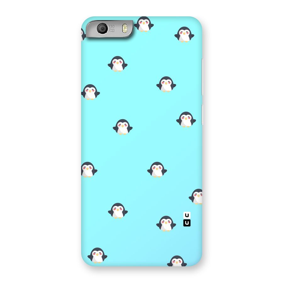 Penguins Pattern Print Back Case for Micromax Canvas Knight 2