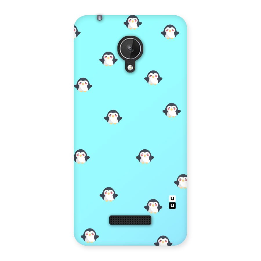 Penguins Pattern Print Back Case for Micromax Canvas Spark Q380