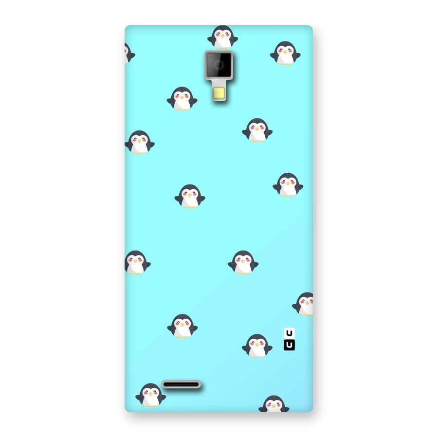 Penguins Pattern Print Back Case for Micromax Canvas Xpress A99
