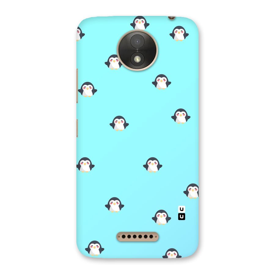 Penguins Pattern Print Back Case for Moto C Plus