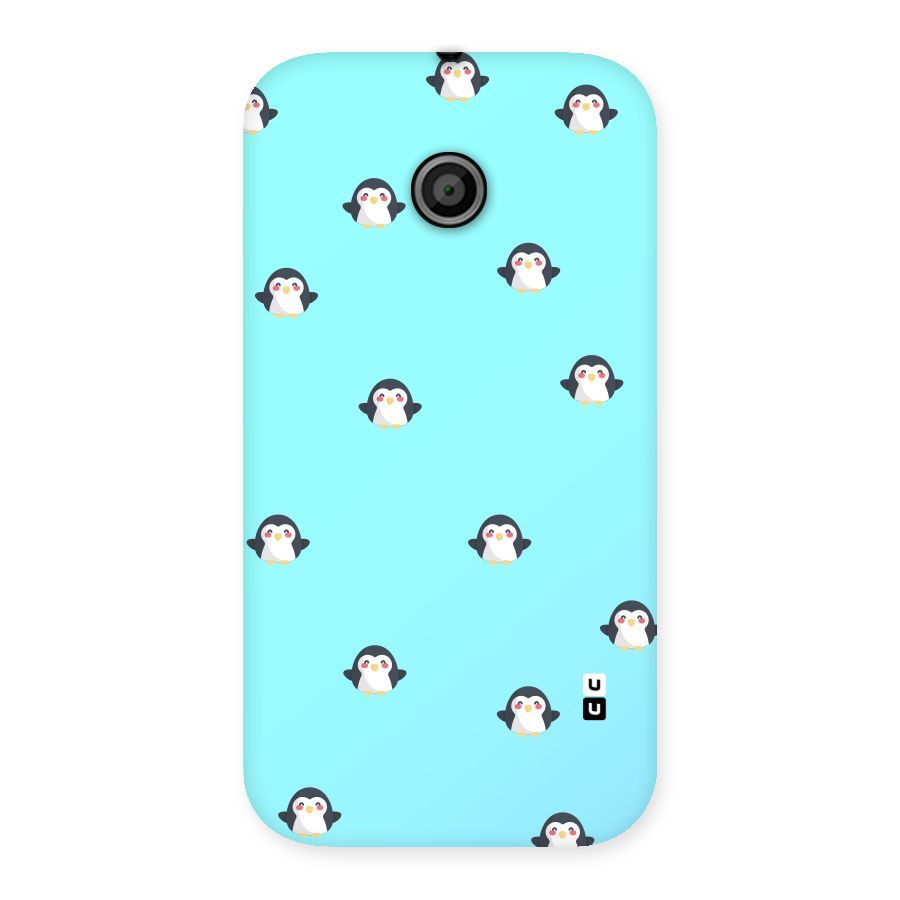 Penguins Pattern Print Back Case for Moto E