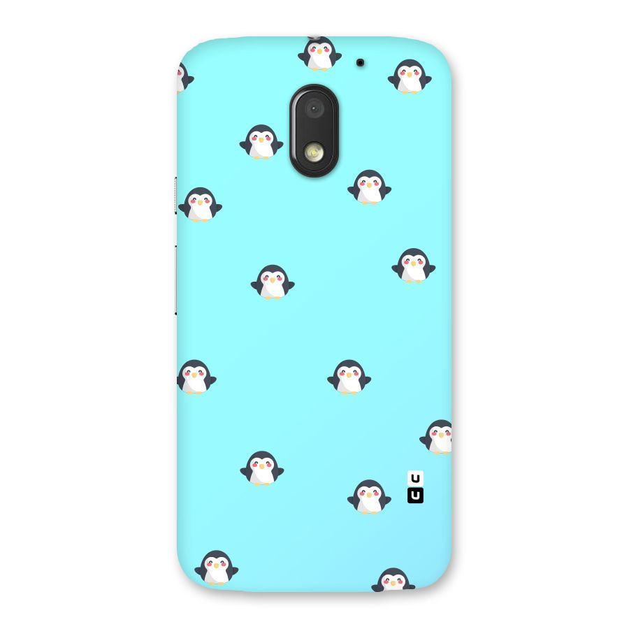 Penguins Pattern Print Back Case for Moto E3 Power