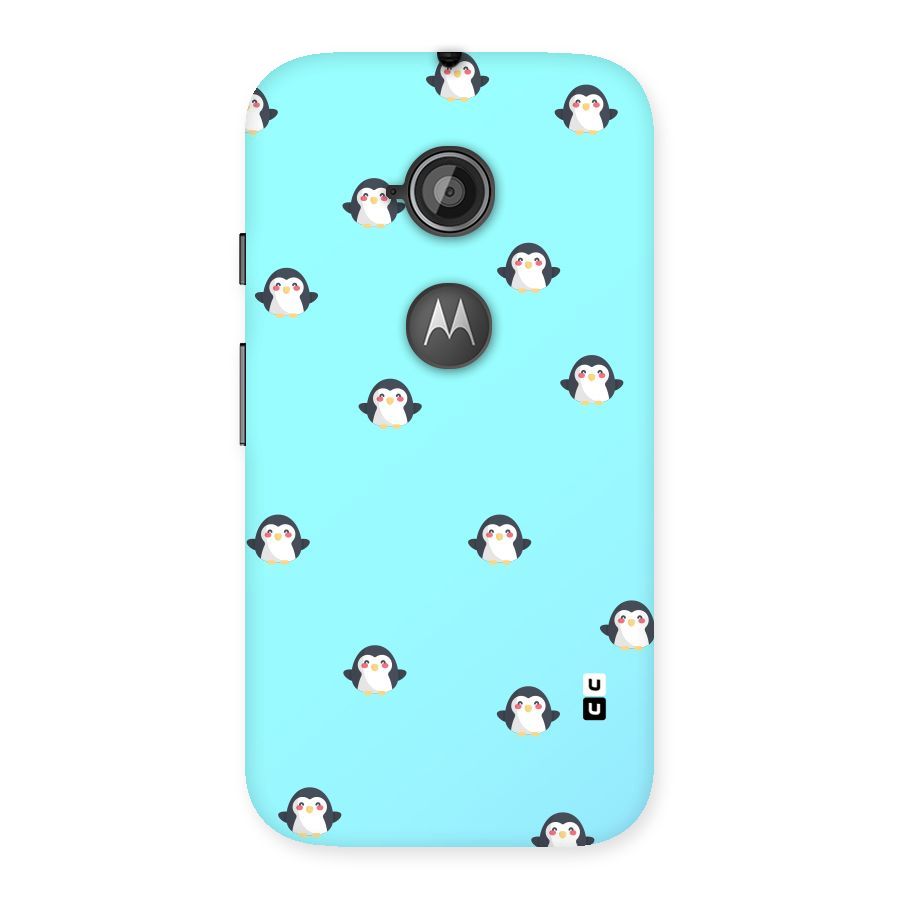 Penguins Pattern Print Back Case for Moto E 2nd Gen