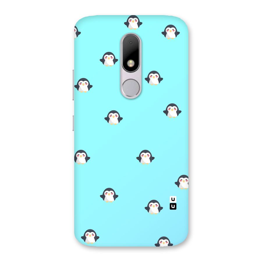 Penguins Pattern Print Back Case for Moto M