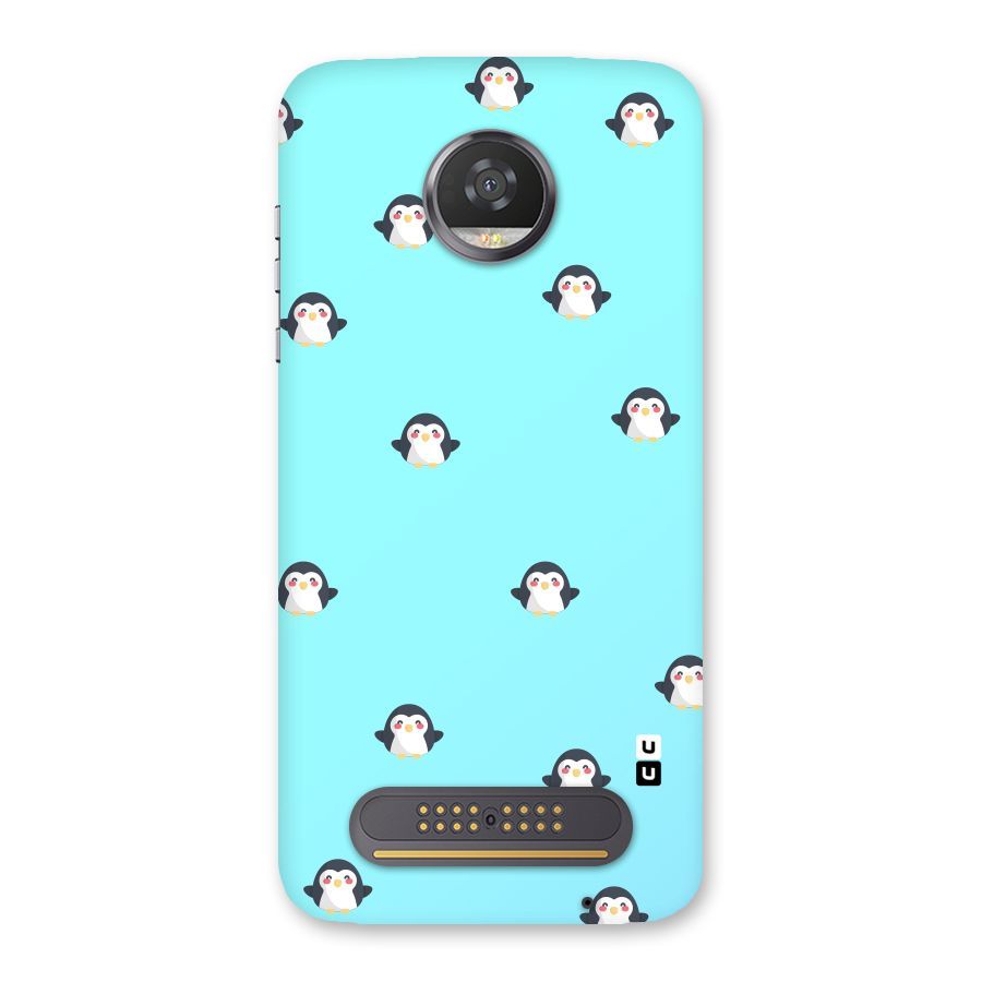 Penguins Pattern Print Back Case for Moto Z2 Play