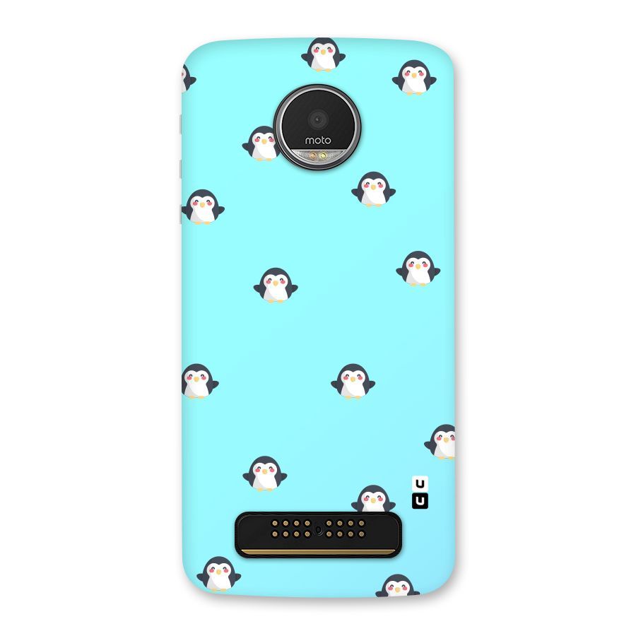 Penguins Pattern Print Back Case for Moto Z Play