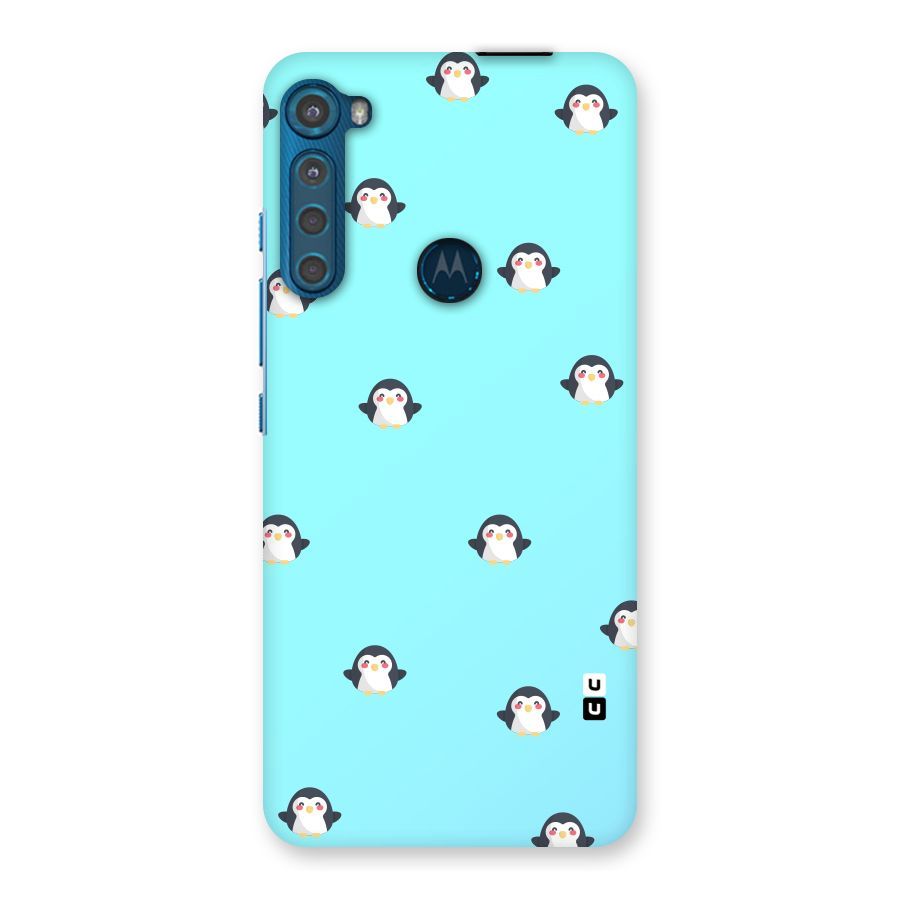 Penguins Pattern Print Back Case for Motorola One Fusion Plus