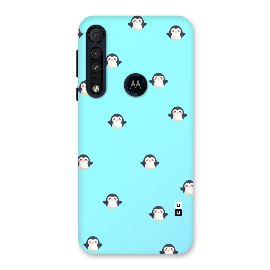 Penguins Pattern Print Back Case for Motorola One Macro