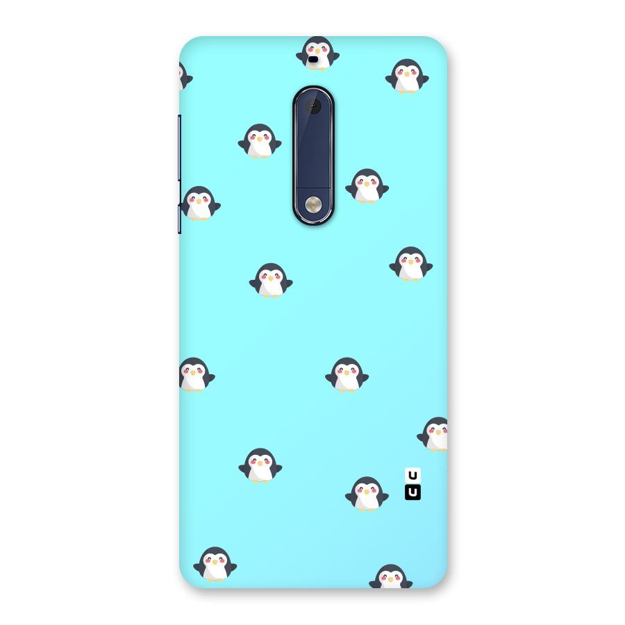 Penguins Pattern Print Back Case for Nokia 5